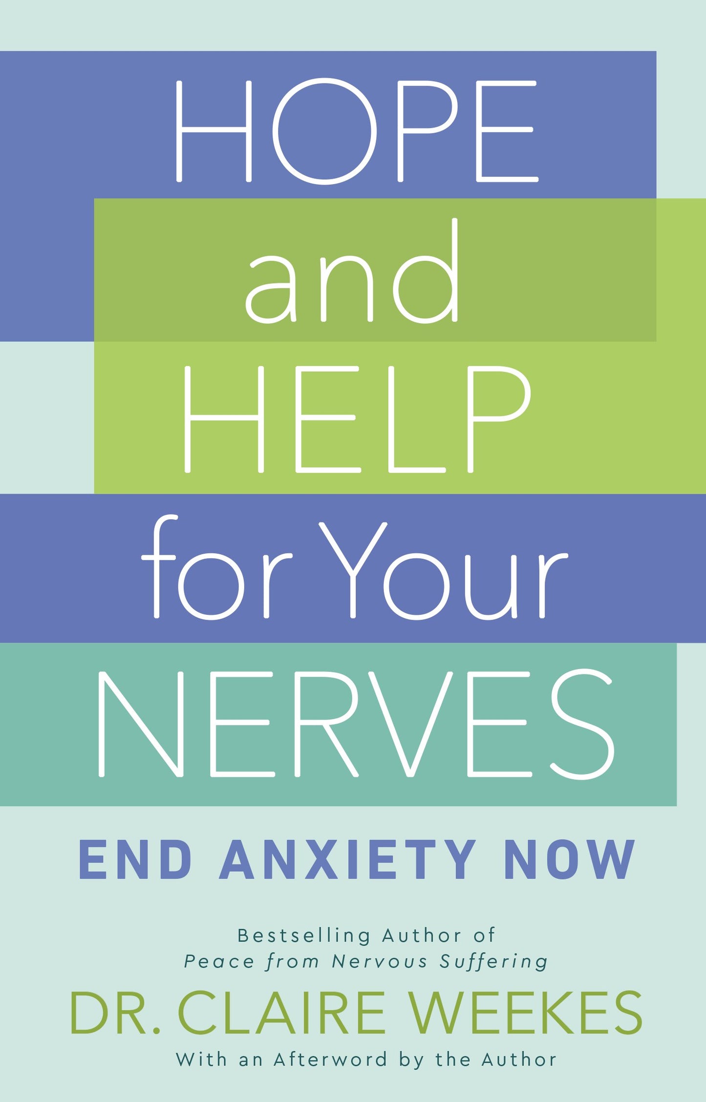 Hope and Help for Your Nerves: End Anxiety Now by Weekes, Claire. ISBN 9780593201909.