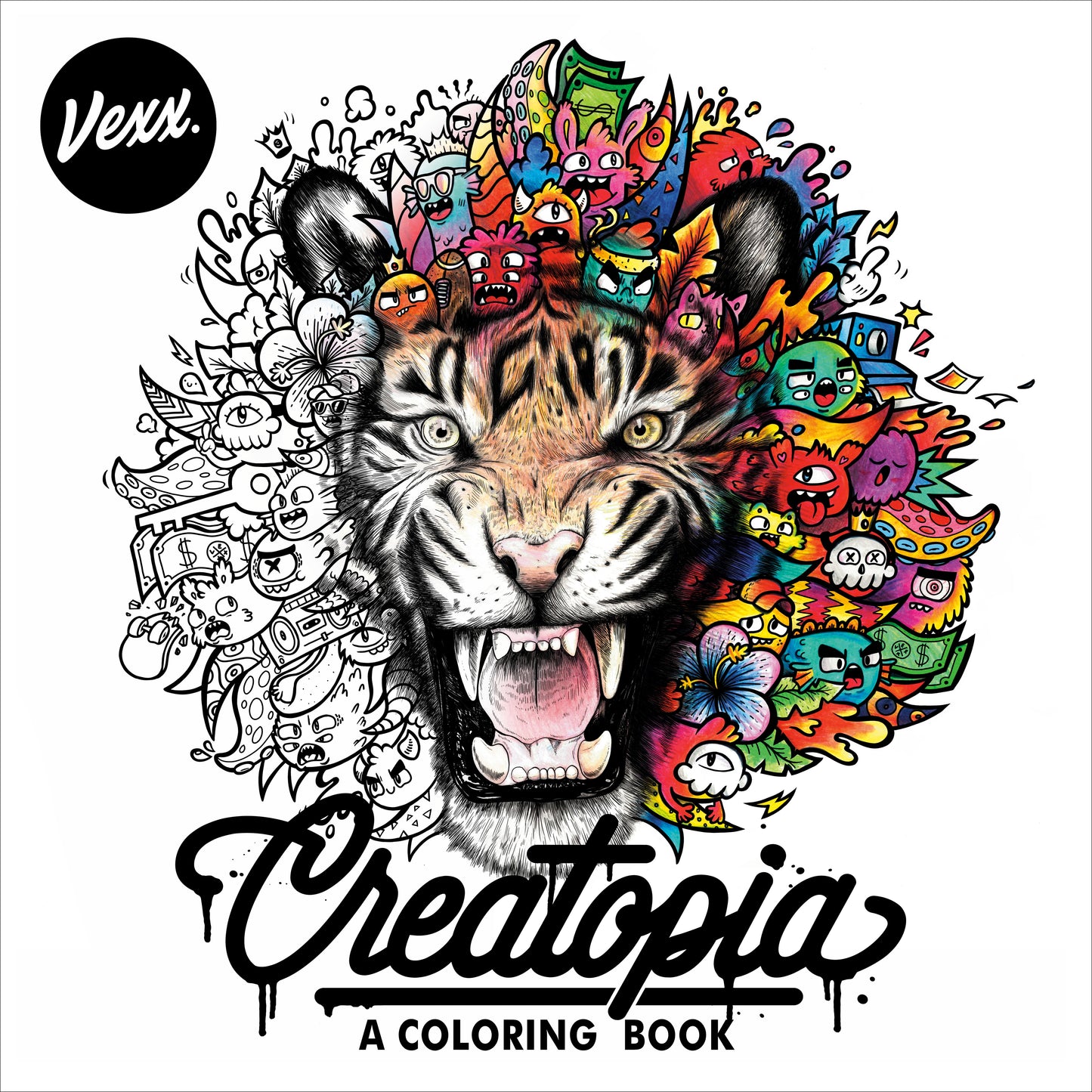 Creatopia: A Coloring Book by Vexx. ISBN 9780593330302.