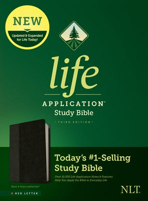 NLT Life Application Study Bible, Third Edition (Leatherlike, Black/Onyx, Red Letter) by Tyndale