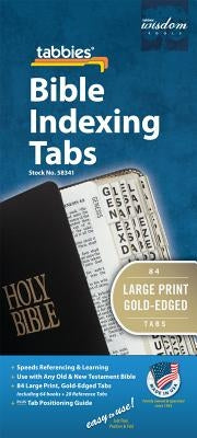 Bible Tab-Protestant-GP: Large Print Gold-Edged Bible Tabs by Tabbies