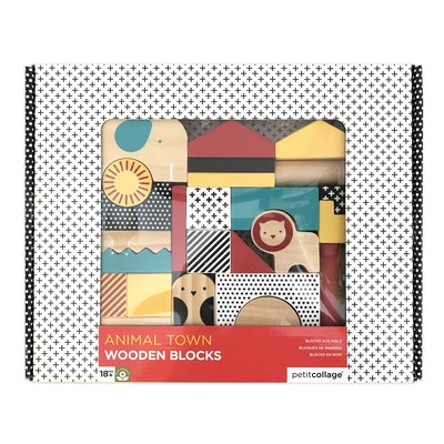 Wooden Blocks Animal Town by Petit Collage