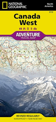 Canada West Map by National Geographic Maps - Adventure