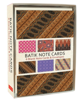 Batik Note Cards: 6 Blank Note Cards & Envelopes (4 X 6 Inch Cards in a Box) by Tuttle Studio