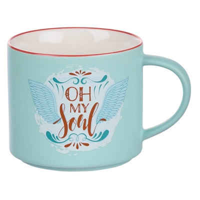 Bless Your Soul Novelty Mug, Oh My Soul, Microwave/Dishwasher Safe 18oz, Blue Ceramic by Christian Art Gifts
