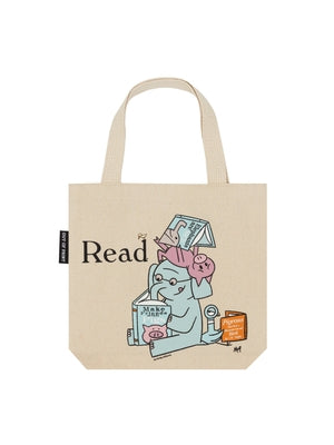 Elephant & Piggie Read Mini Tote Bag by Out of Print