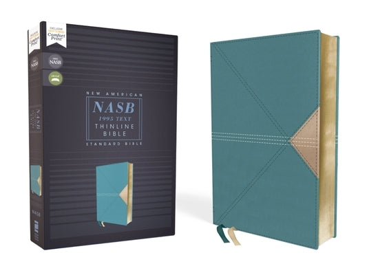 Nasb, Thinline Bible, Leathersoft, Teal, Red Letter Edition, 1995 Text, Comfort Print by Zondervan