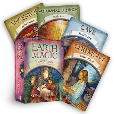 Earth Magic Oracle Cards: A 48-Card Deck and Guidebook by Farmer, Steven D.