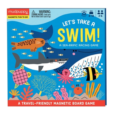 Let's Take a Swim Magnetic Board Game by Mudpuppy, Illustrated By Teresa Bellon