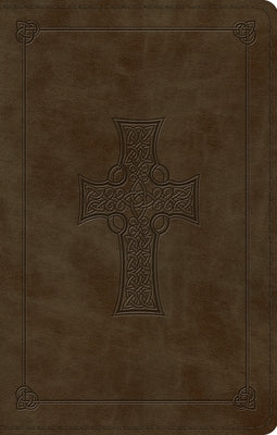 Large Print Value Thinline Bible-ESV-Cross Design by Crossway Bibles