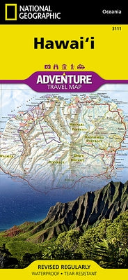 Hawaii Map by National Geographic Maps - Adventure
