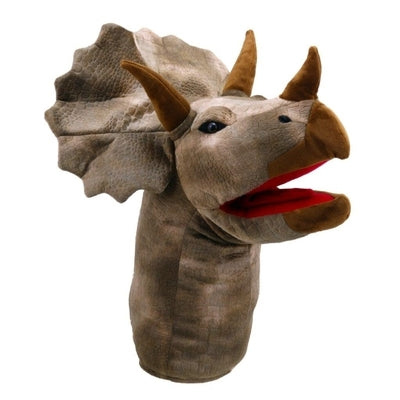 Large Head Triceratops Hand Puppet: Triceratops
