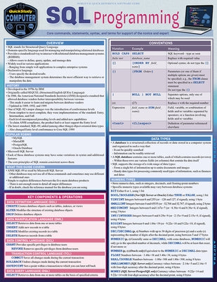 SQL Programming: A Quickstudy Laminated Reference Guide by Nixon, Robin