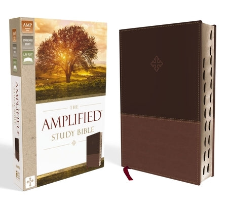 Amplified Study Bible, Imitation Leather, Brown, Indexed by Zondervan