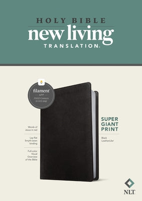 NLT Super Giant Print Bible, Filament-Enabled Edition (Leatherlike, Black, Red Letter) by Tyndale