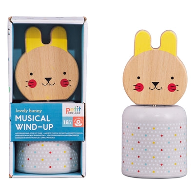 Lovely Bunny Musical Wooden Wind-Up by Petit Collage