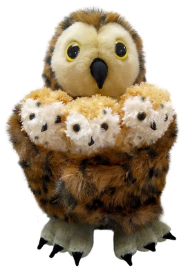 Hide-Away Tawny Owl and Hand Puppet and Finger Puppet Set: Tawny Owl