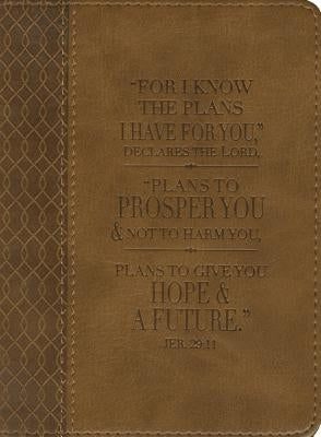 Christian Art Gifts Classic Handy-Sized Journal for I Know the Plans Jeremiah 29:11 Bible Verse Inspirational Scripture Notebook W/Ribbon 240 Ruled Pa by Christian Art Gifts