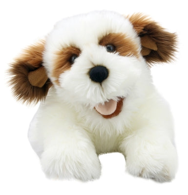 Large Full Bodied Dog Puppet: Brown & White Dog