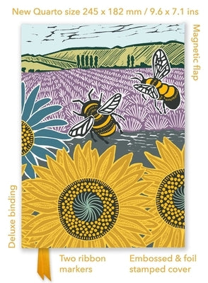 Kate Heiss: Sunflower Fields (Foiled Quarto Journal) by Flame Tree Studio