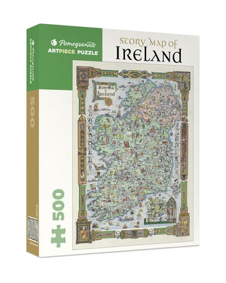 Story Map of Ireland: 500 Piece Jigsaw Puzzle by Pomegranate