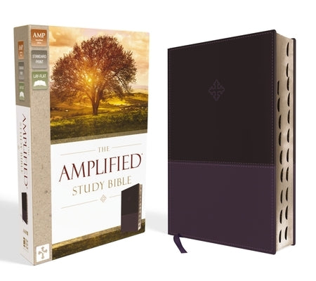 Amplified Study Bible, Imitation Leather, Purple, Indexed by Zondervan