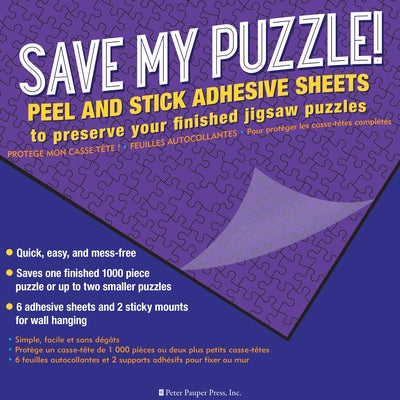 Save My Puzzle! Peel an Stick Adhesive Sheets by