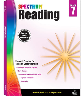Spectrum Reading G.7 Workbook, Grade 7: Volume 105 by Spectrum