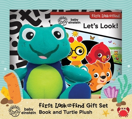 Baby Einstein: Let's Look! First Look and Find Gift Set Book and Turtle Plush by Pi Kids