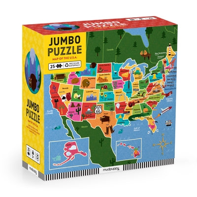 Map of the USA Jumbo Puzzle by Mack, Steve