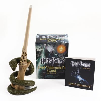 Harry Potter Lord Voldemort's Wand with Sticker Kit [With Book(s) and 8-Inch Light-Up Replica of Lord Voldemort's Wand]