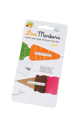Linemarkers - Food (Magnetic Bookmark)
