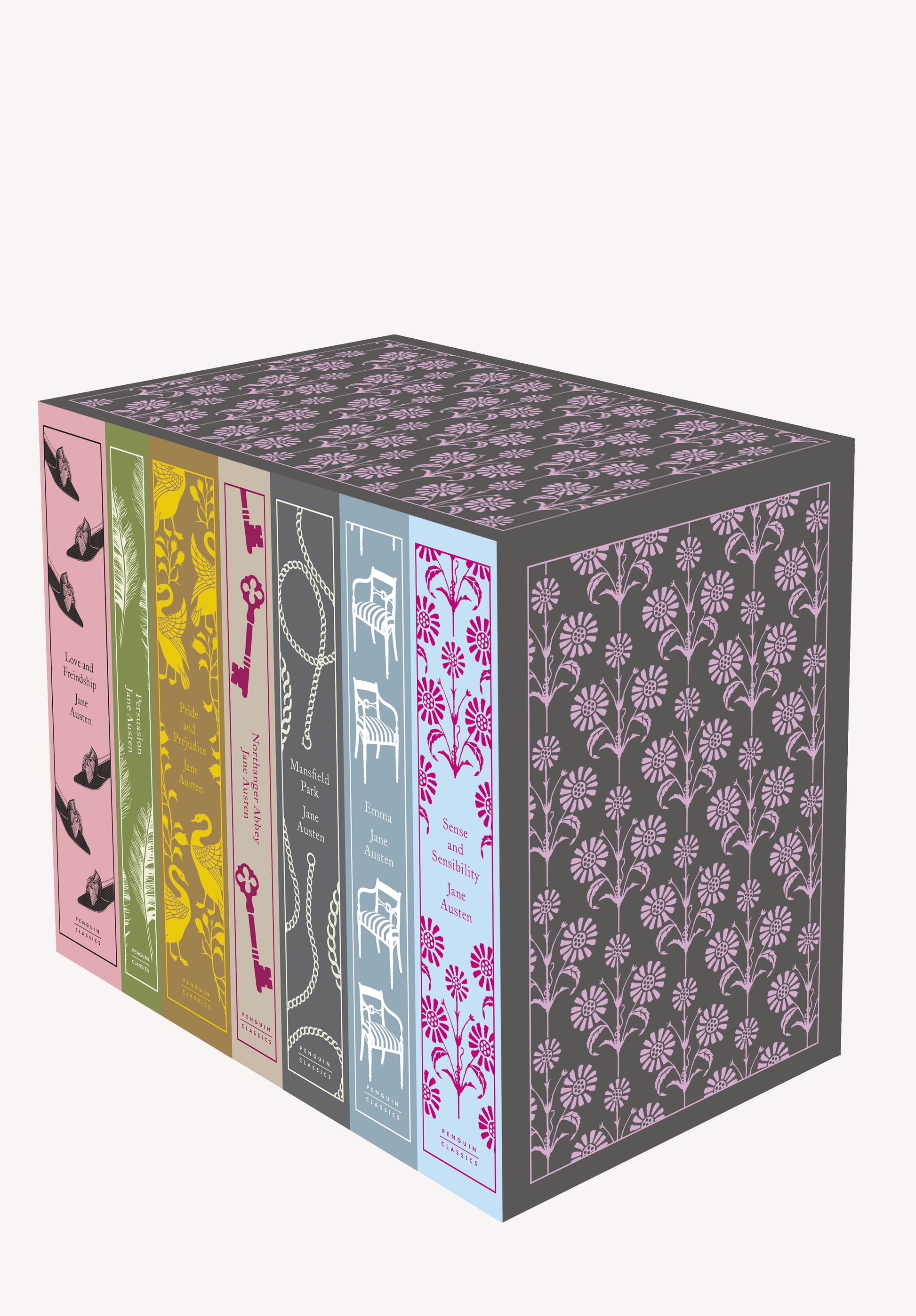 Jane Austen: The Complete Works 7-Book Boxed Set: Sense and Sensibility; Pride and Prejudice; Mansfield Park; Emma; Northanger Abbey; Persuasion; Love by Austen, Jane. ISBN 9780141395203.