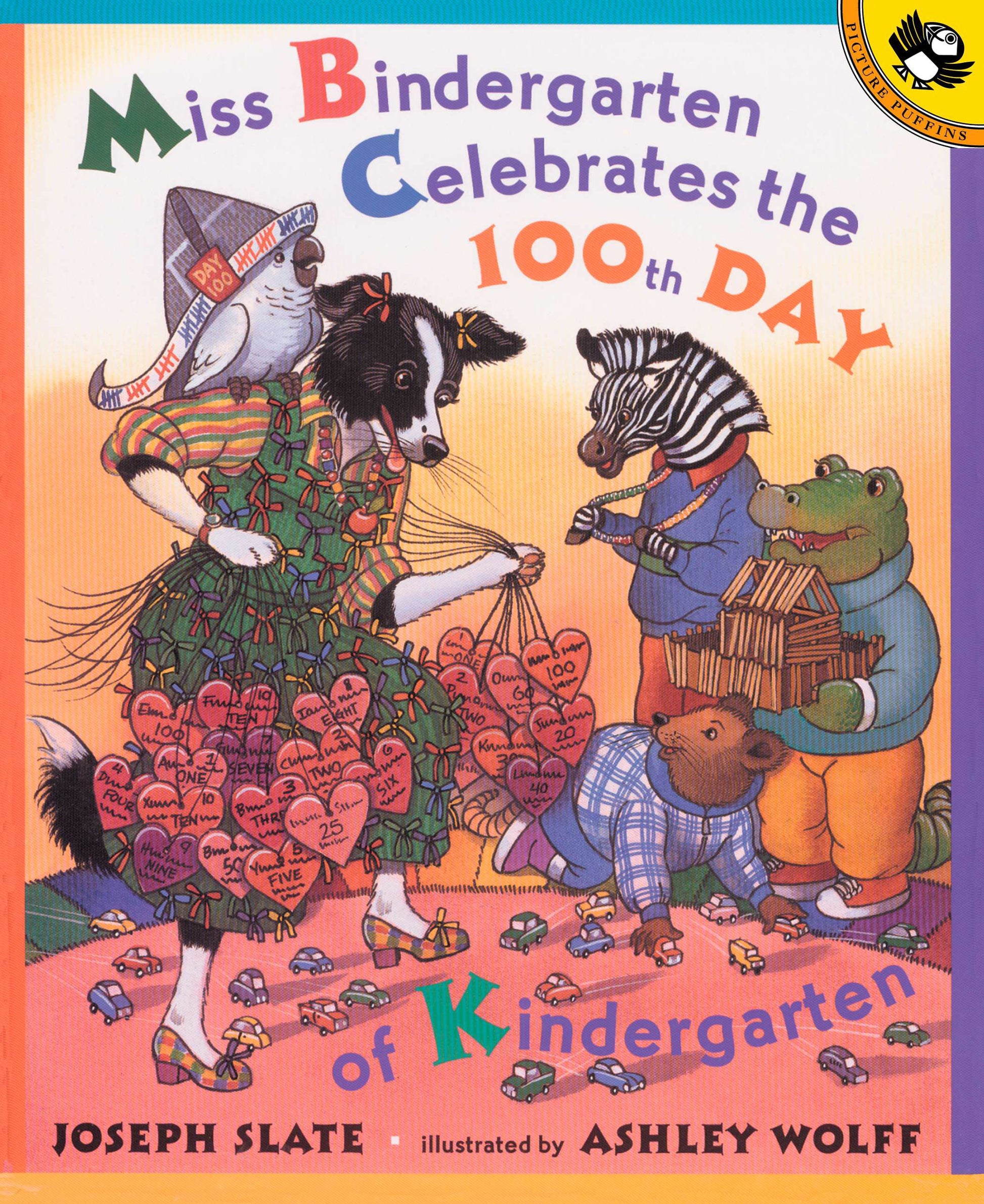 Miss Bindergarten Celebrates the 100th Day of Kindergarten by Slate, Joseph. ISBN 9780142500057.