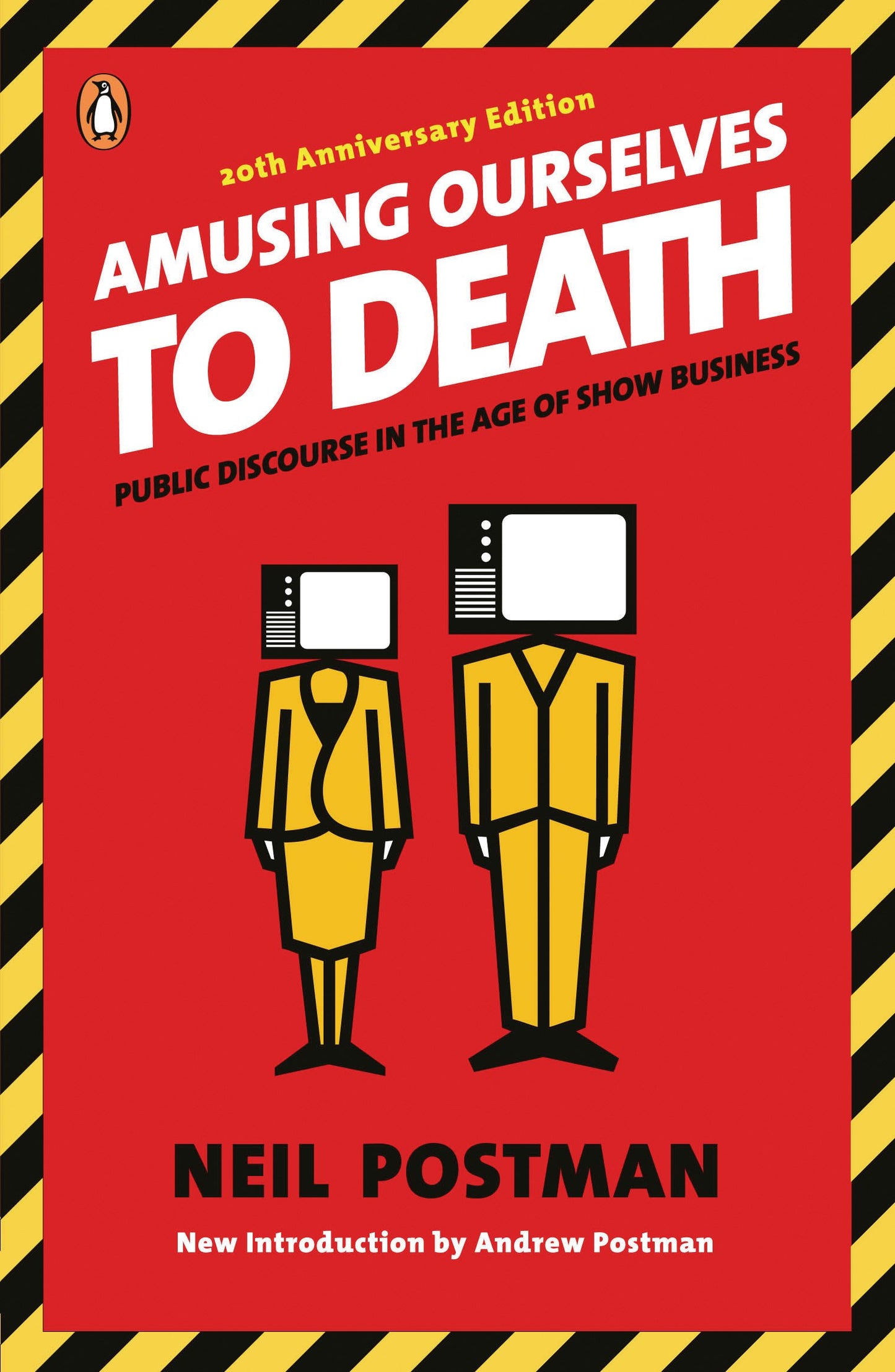 Amusing Ourselves to Death: Public Discourse in the Age of Show Business by Postman, Neil. ISBN 9780143036531.
