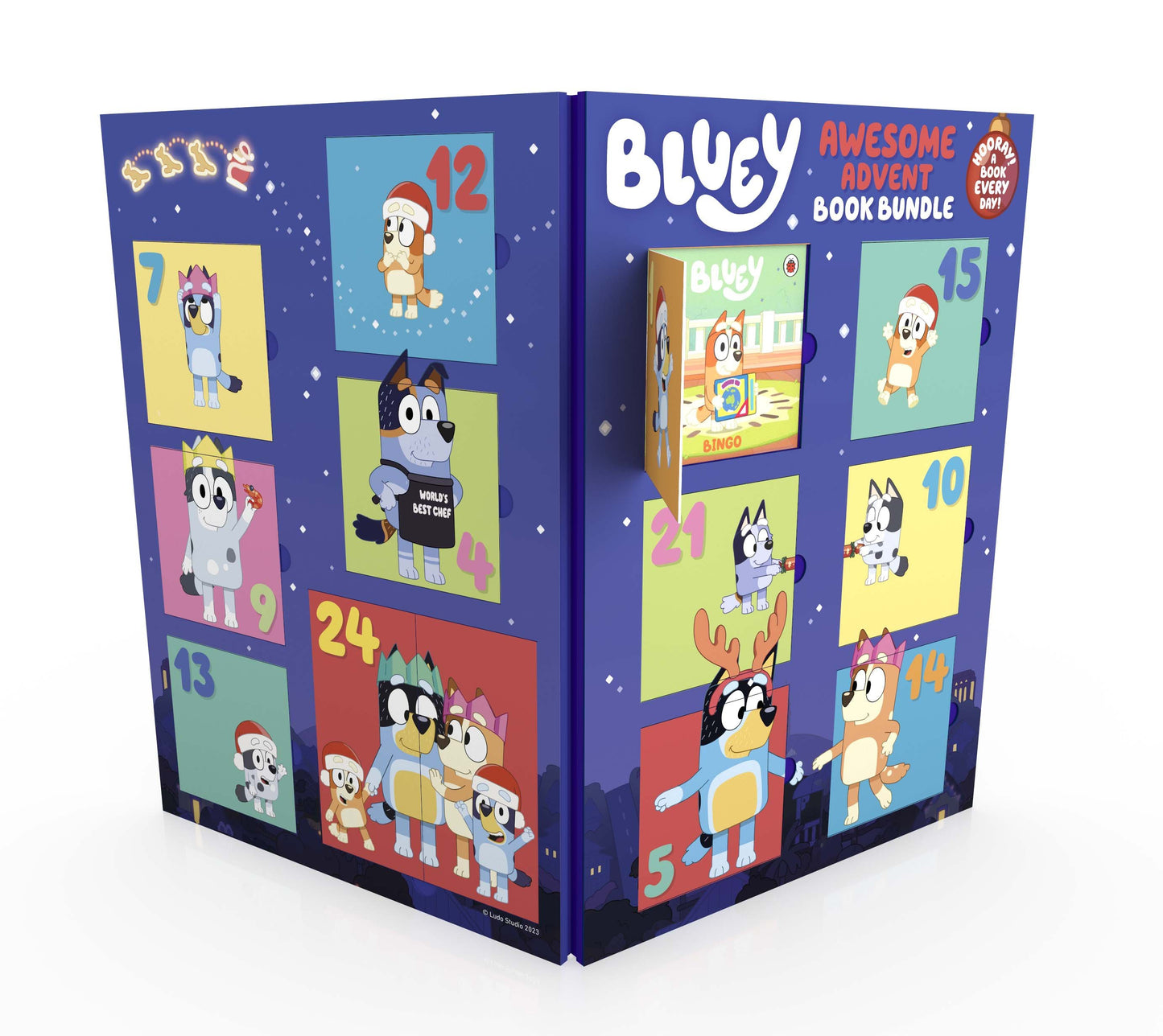 Bluey: Awesome Advent Calendar Book Bundle by Penguin Young Readers Licenses. ISBN 9780241699812.