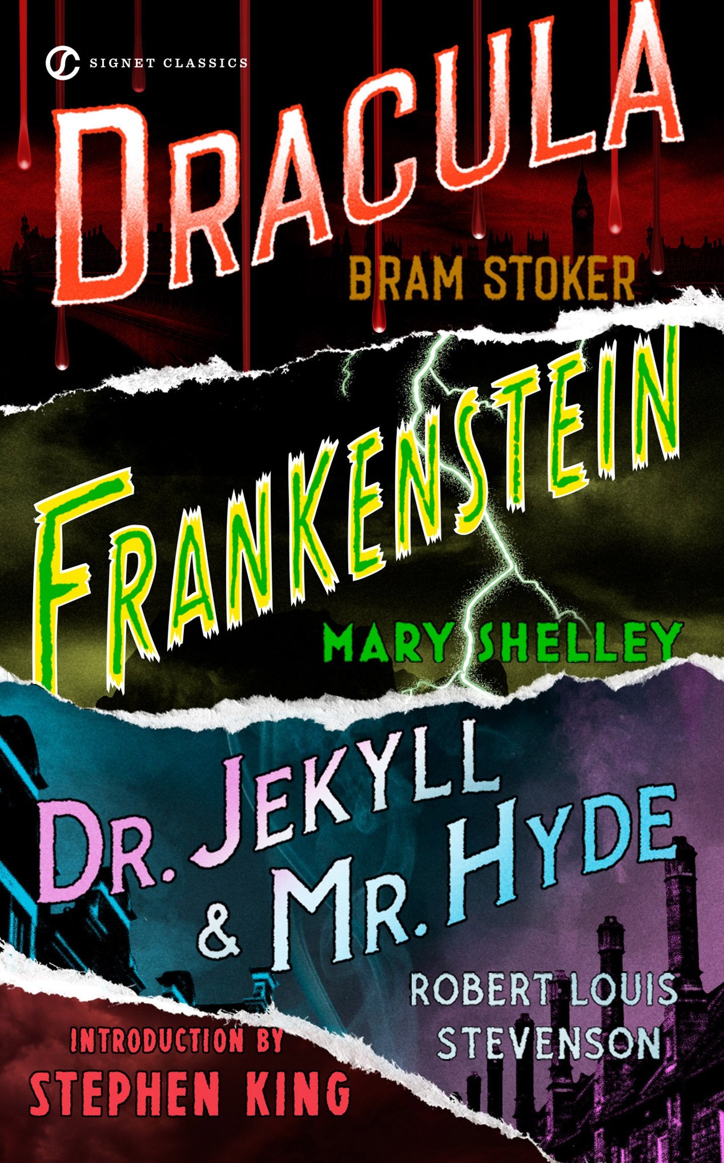 Frankenstein, Dracula, Dr. Jekyll and Mr. Hyde by Shelley, Mary. ISBN 9780451523631.