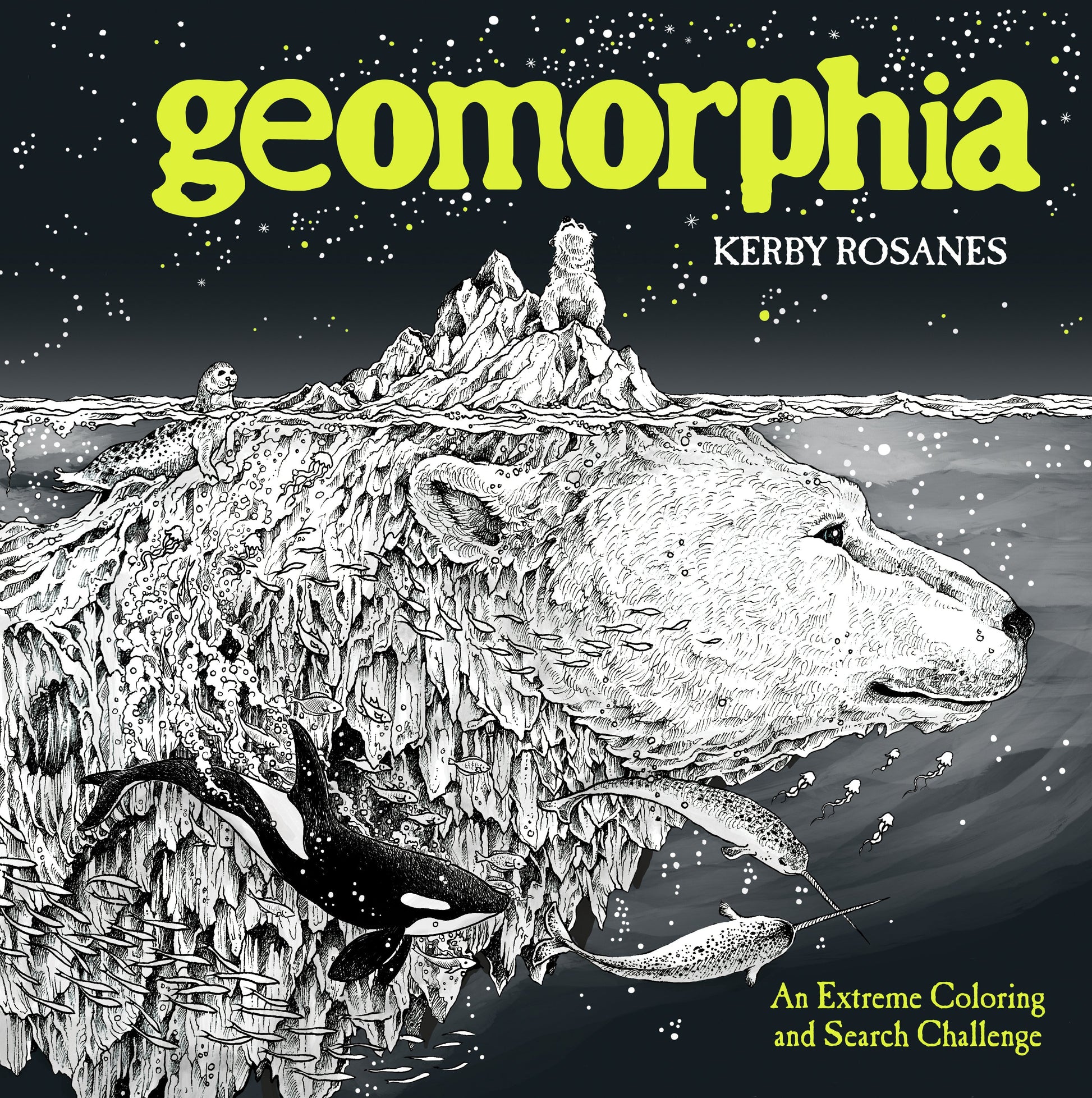 Geomorphia: An Extreme Coloring and Search Challenge by Rosanes, Kerby. ISBN 9780525536734.