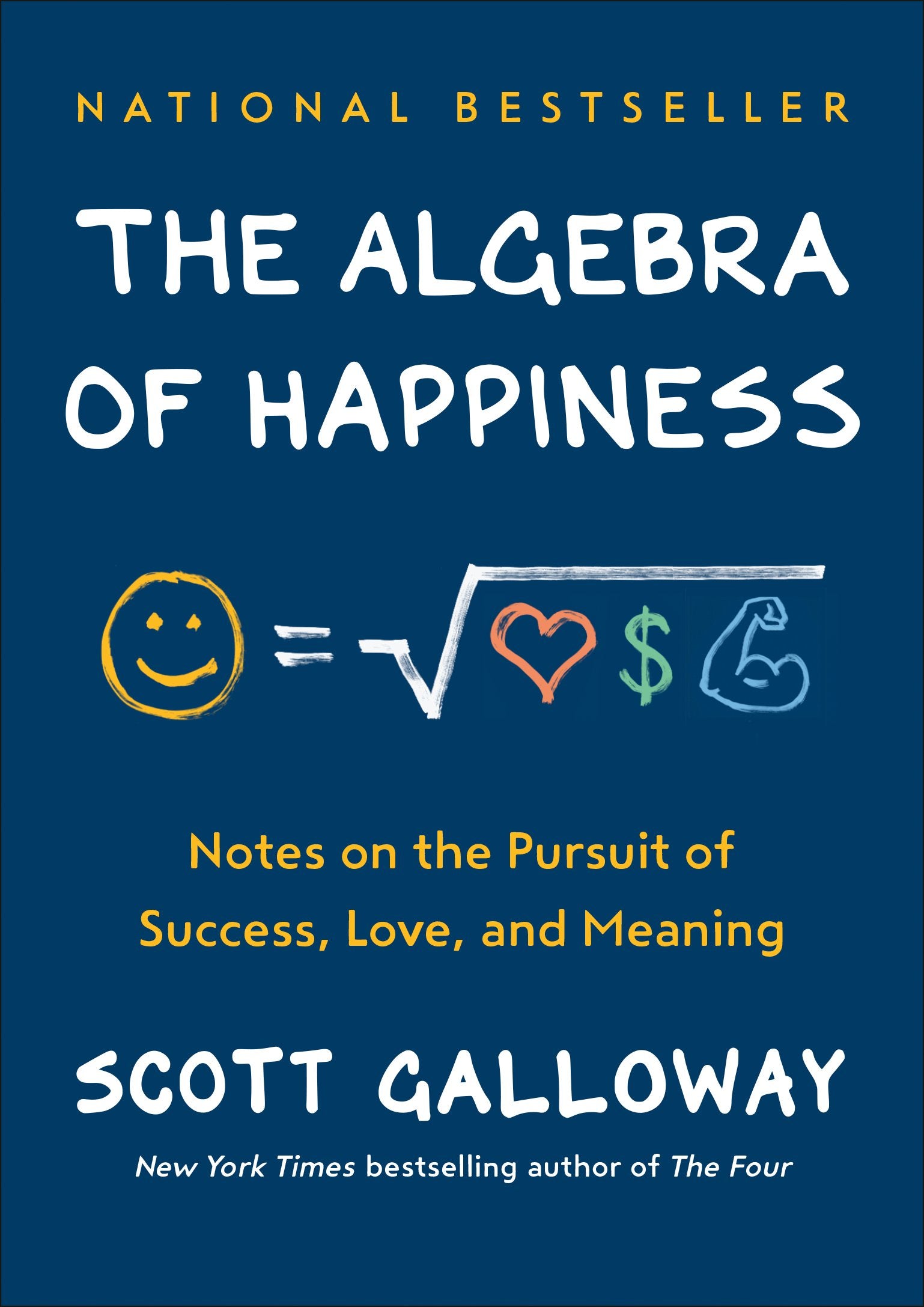 The Algebra of Happiness: Notes on the Pursuit of Success, Love, and Meaning by Galloway, Scott. ISBN 9780593084199.