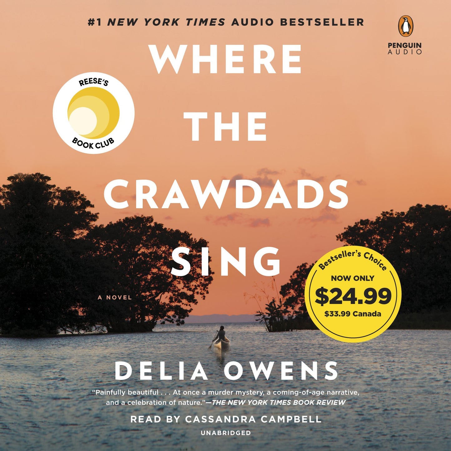 Where the Crawdads Sing: Reese's Book Club (a Novel) by Owens, Delia. ISBN 9780593105412.