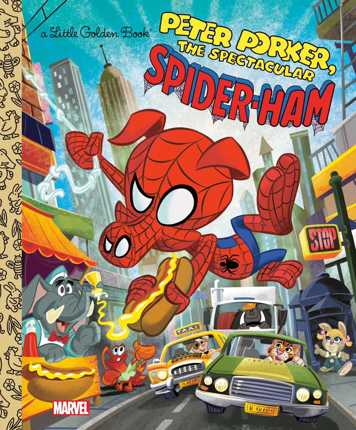 Spider-Ham Little Golden Book (Marvel Spider-Man) by Sazaklis, John. ISBN 9780593310342.