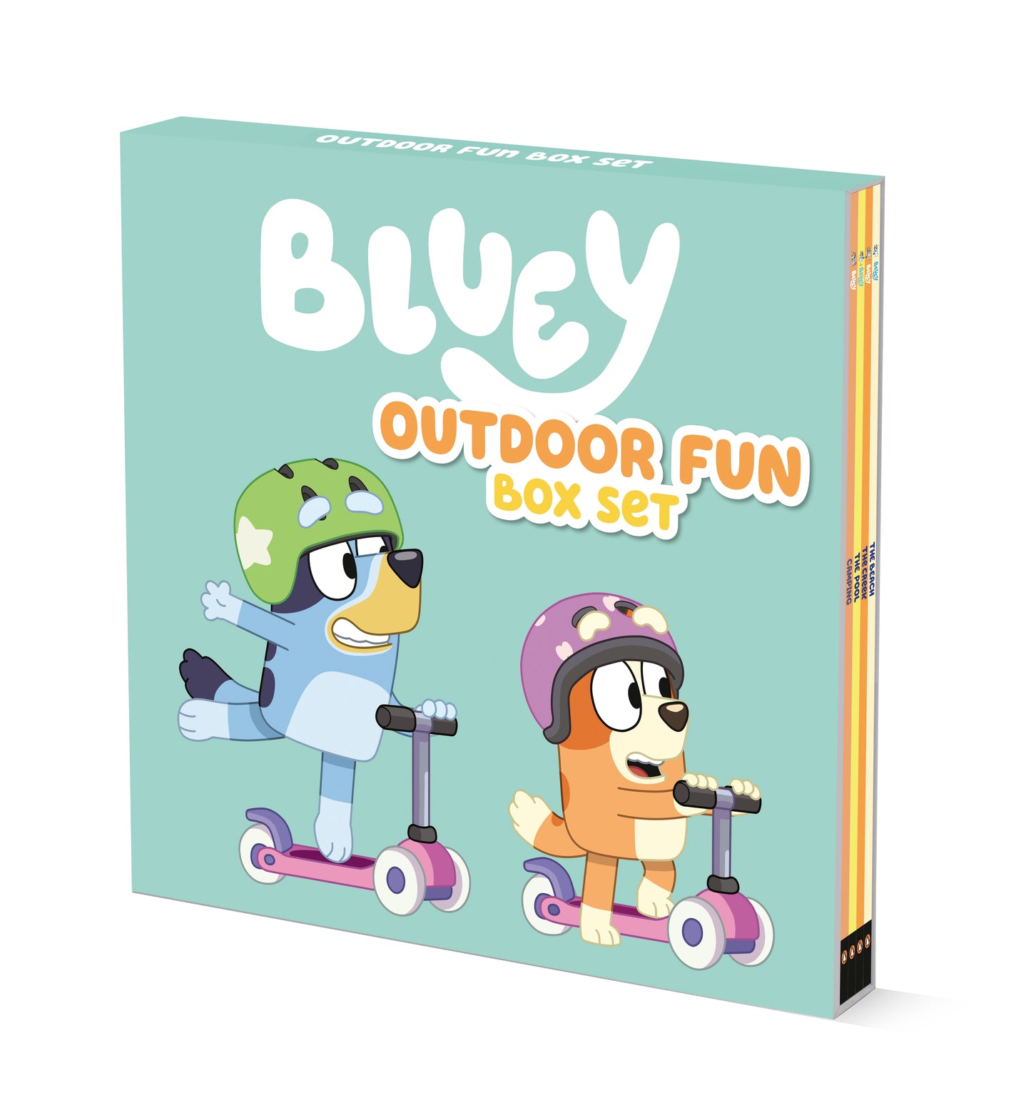 Bluey Outdoor Fun Box Set by Penguin Young Readers Licenses. ISBN 9780593660836.