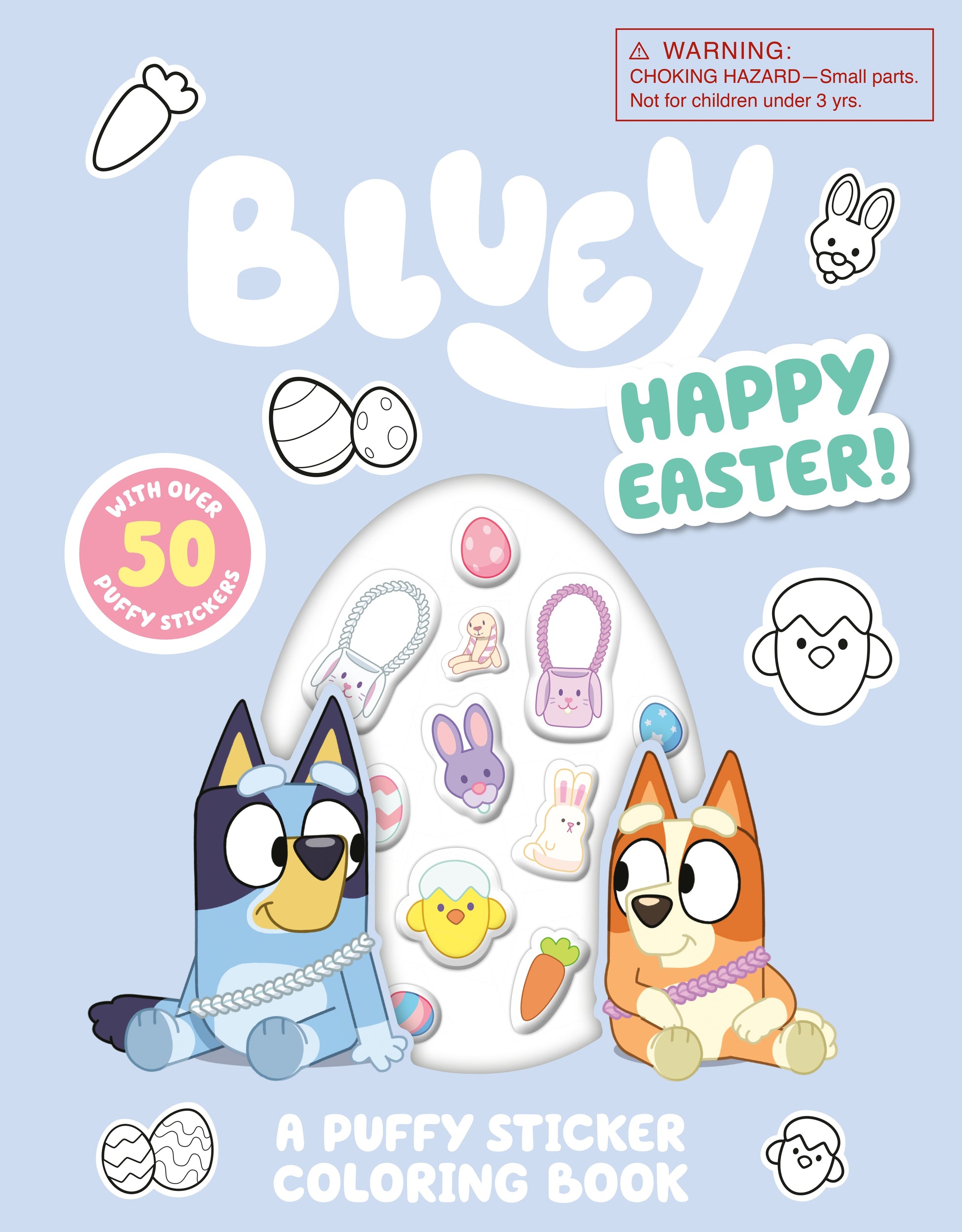 Bluey: Happy Easter! a Puffy Sticker Coloring Book: With Over 50 Puffy Stickers by Penguin Young Readers Licenses. ISBN 9780593888940.