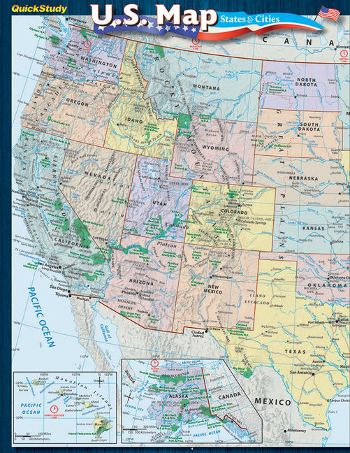 U.S. Map: States & Cities Guide by Barcharts Inc. ISBN 9781423231165.