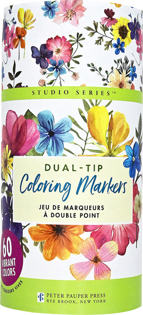 Studio Series Dual-Tip Coloring Markers (Set of 60) by Peter Pauper Press. ISBN 9781441341761.