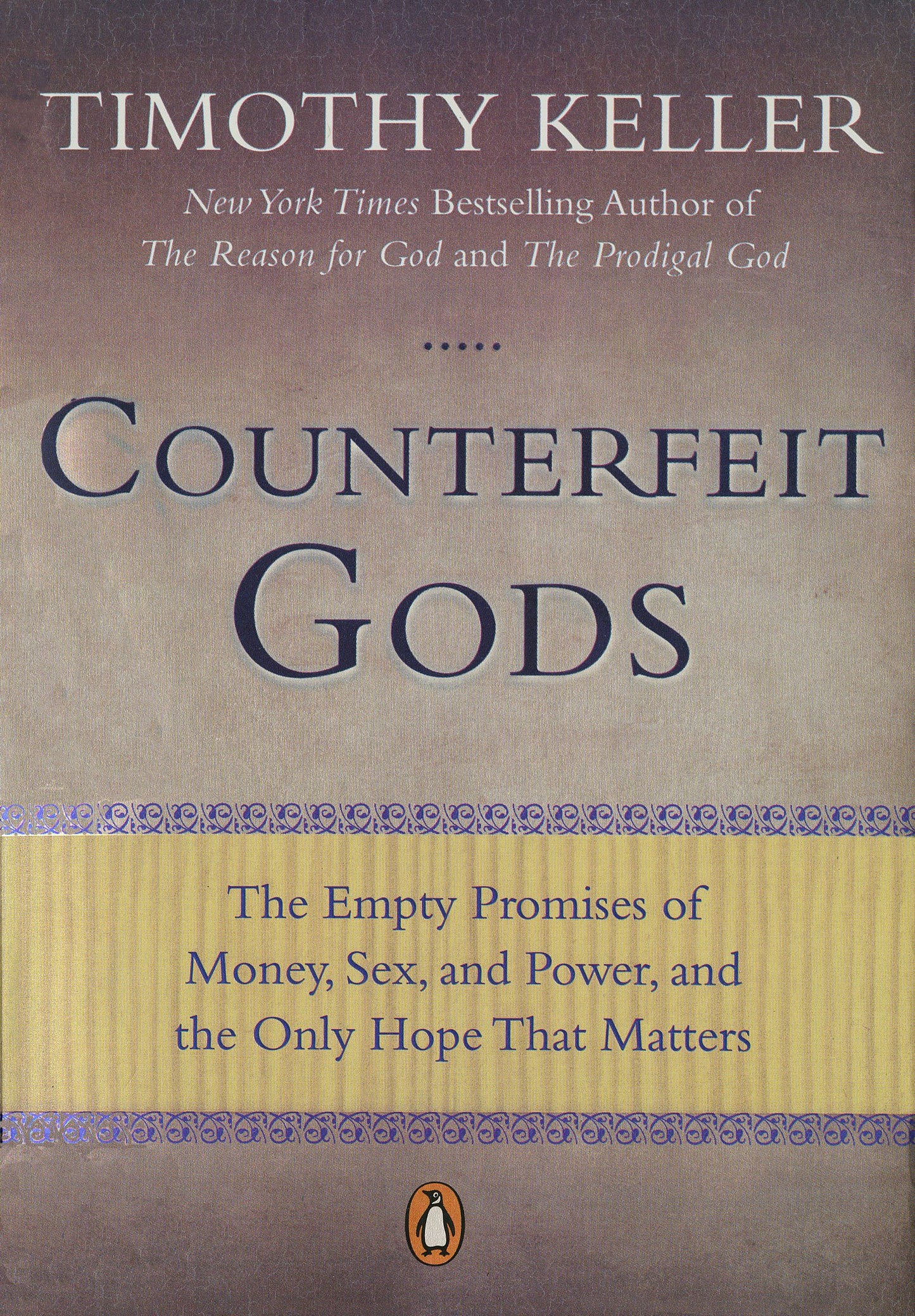 Counterfeit Gods: The Empty Promises of Money, Sex, and Power, and the Only Hope That Matters by Keller, Timothy. ISBN 9781594485497.