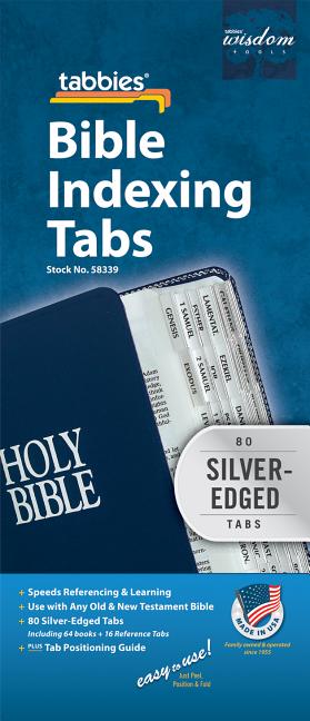 Bible Tab-Protestant-Slv & Blk: Classic Silver-Edged Bible Tabs by Tabbies. ISBN 9789900493396.