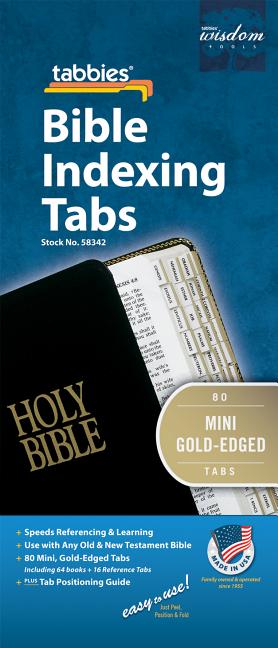 Bible Tab-Mini: Mini Gold-Edged Bible Tabs by Tabbies. ISBN 9789900493426.