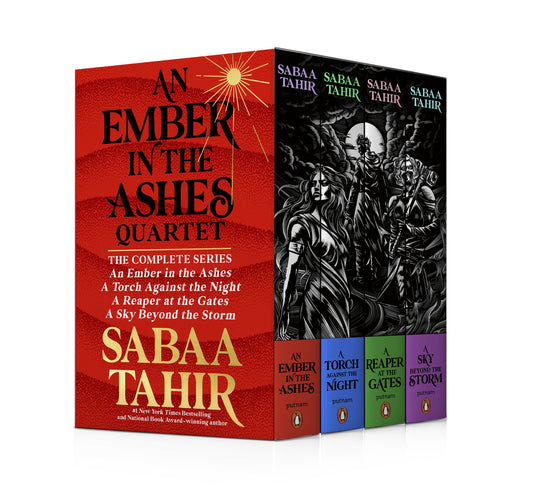 An Ember in the Ashes Complete Series Paperback Box Set (4 Books) by Tahir, Sabaa. ISBN 9798217002603.