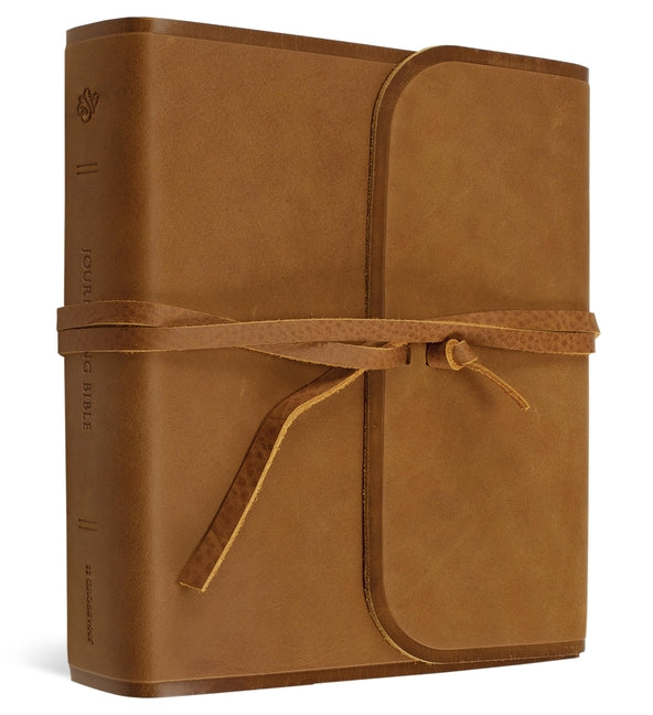 ESV Journaling Bible (Natural Leather, Brown, Flap with Strap) by Esv Bibles. ISBN 9798874907655.
