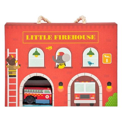 Firehouse Wind Up and Go Playset by Petit Collage